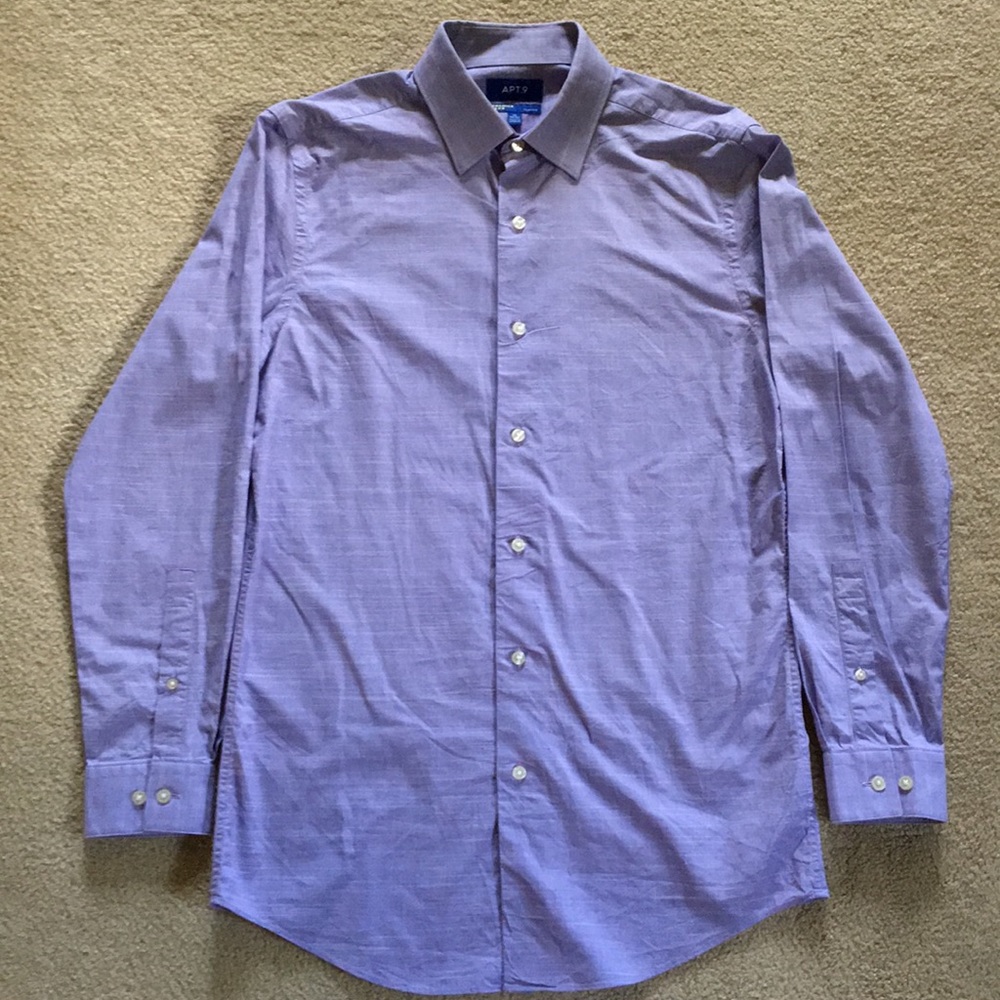Men's Lavender Button-down Dress Shirt